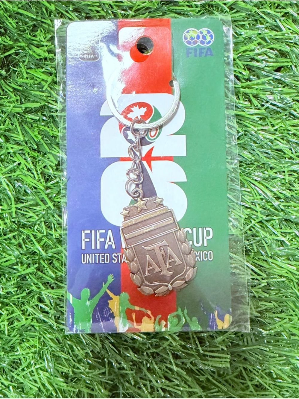 Keychain🏆 ARGENTINA 🇦🇷World Cup 2026 Metal Bronze Soccer/Llavero Argentina Metal